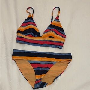 Aerie Multicolor Striped Bikini